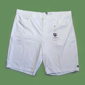 Men's Graham Luxe Bright White Wren Shorts Size 40 Golf Performance Stretch NWT